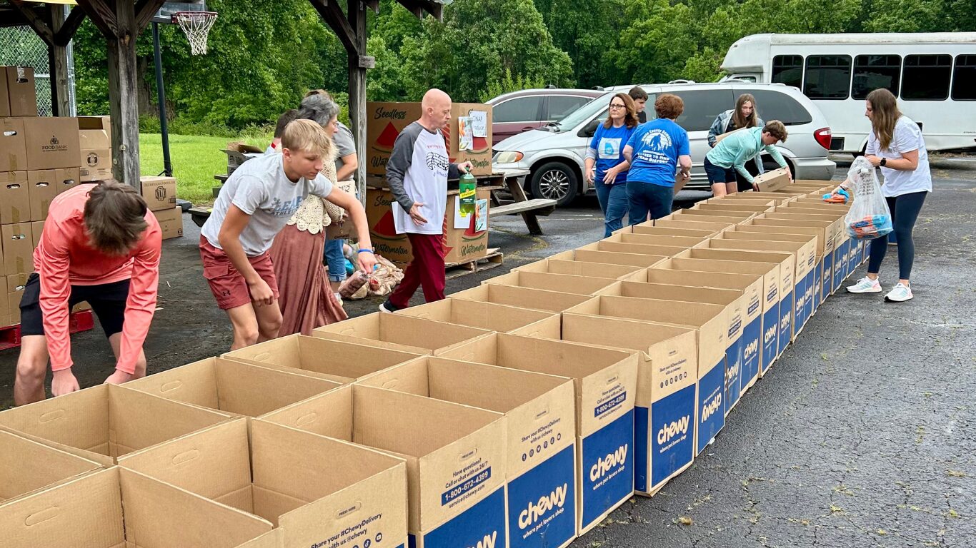 monthly food distribution